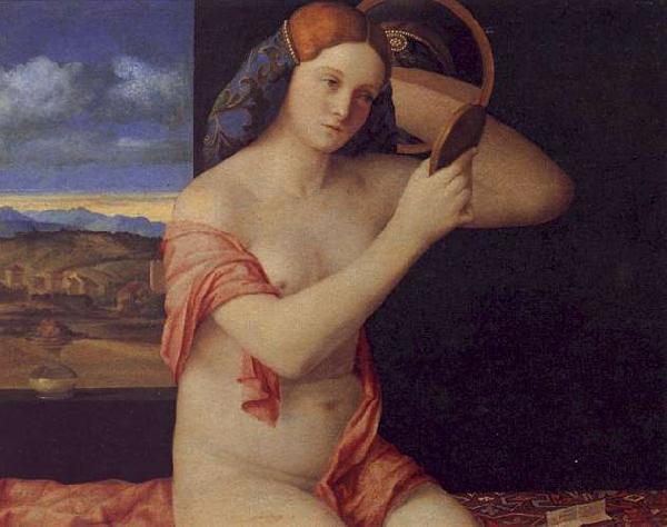 Giovanni Bellini Young Woman at her Toilet Sweden oil painting art